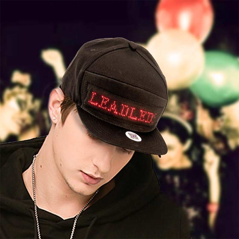 Leadleds Hats for Men Baseball Trucker Halloween Birthday New Year's Christmas Party Hat