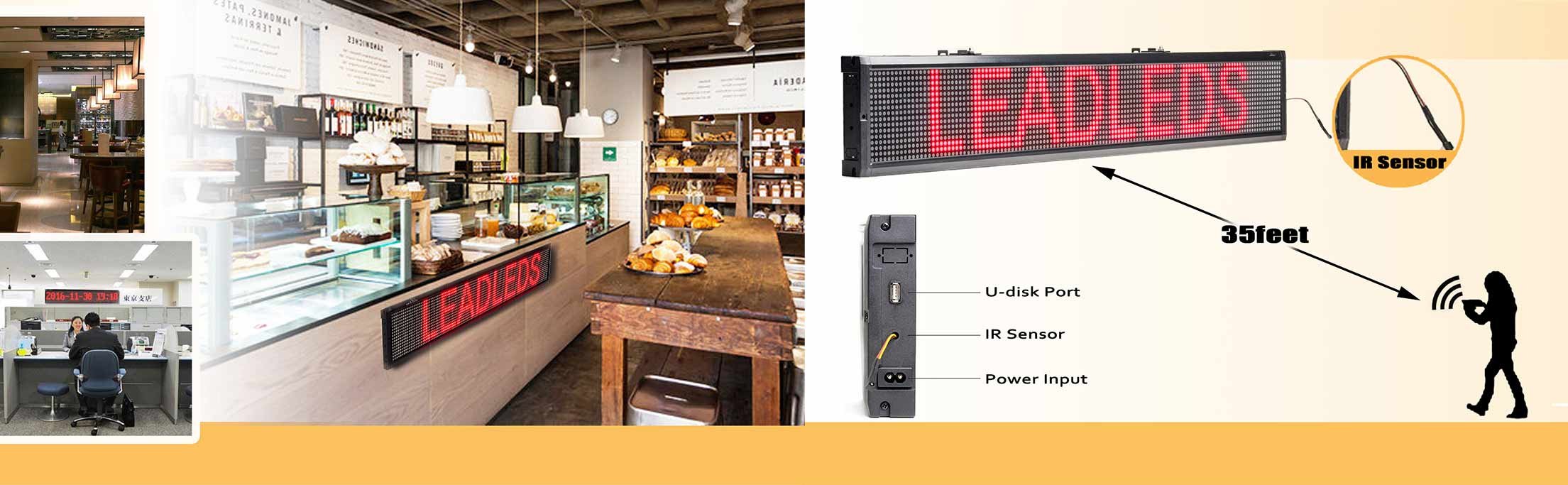 Remote Led Sign IR program customized led screen – Leadleds