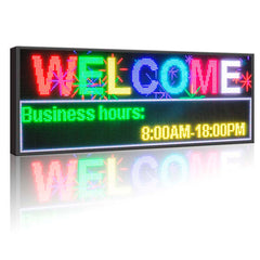 Leadleds 52 in Programmable Led Video Sign Board Double Sided