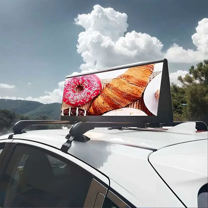 Car LED display screen for vehicle advertising