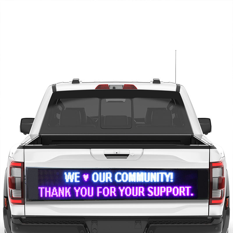 custom LED tailgate sign