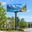 Leadleds 7.6 x 2.1 ft weatherproof outdoor LED electronic message board for HOA community entrance and school campus notifications