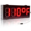 Leadleds Outdoor LED Digital Thermometer Sign Celsius Display Red 5-Digit Large 7-Segment Waterproof Temperature Board