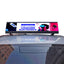 Leadleds double-sided car roof LED sign silver-white and black aluminum frame comparison WiFi USB 4G programmable