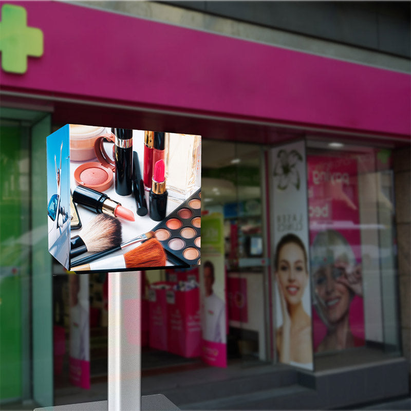 Leadleds Outdoor LED Cube Display Battery Operation