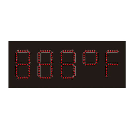 Leadleds Outdoor Led Temperature Display 5 Digits Thermometer Fahrenheit