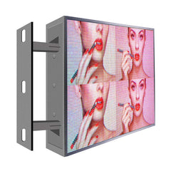 LED display panel with a woman's face on a white background