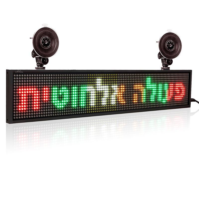 Leadleds LED-Autoschild, mehrfarbiges LED-Panel, programmierbarer, ind