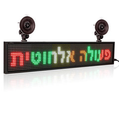 car rear window led display