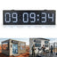 large outdoor temperature display board with white LED