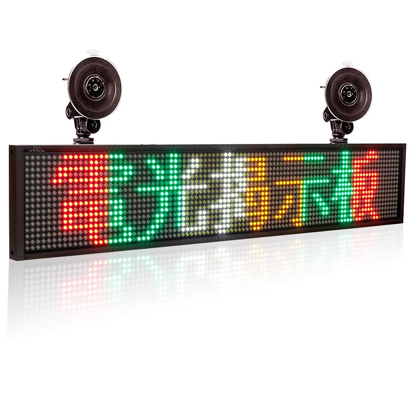 led car rear window digital display