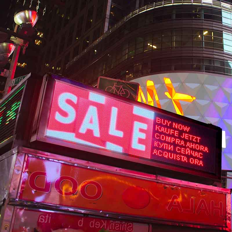 electronic message display signs