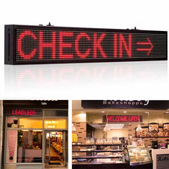 electronic scrolling message board