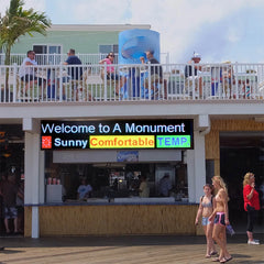 Leadleds 78 in High Definition Full Color LED Sign Durable Cabinet Message Board