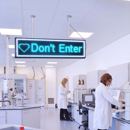 Leadleds WiFi Led Sign Business Sign Board Display Multicolor Message, 40 x 11-in