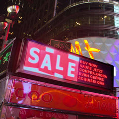 Leadleds Programmable Led Signs Outdoor Led Screen Full Color Advertising Business Sign, 41 x 15in