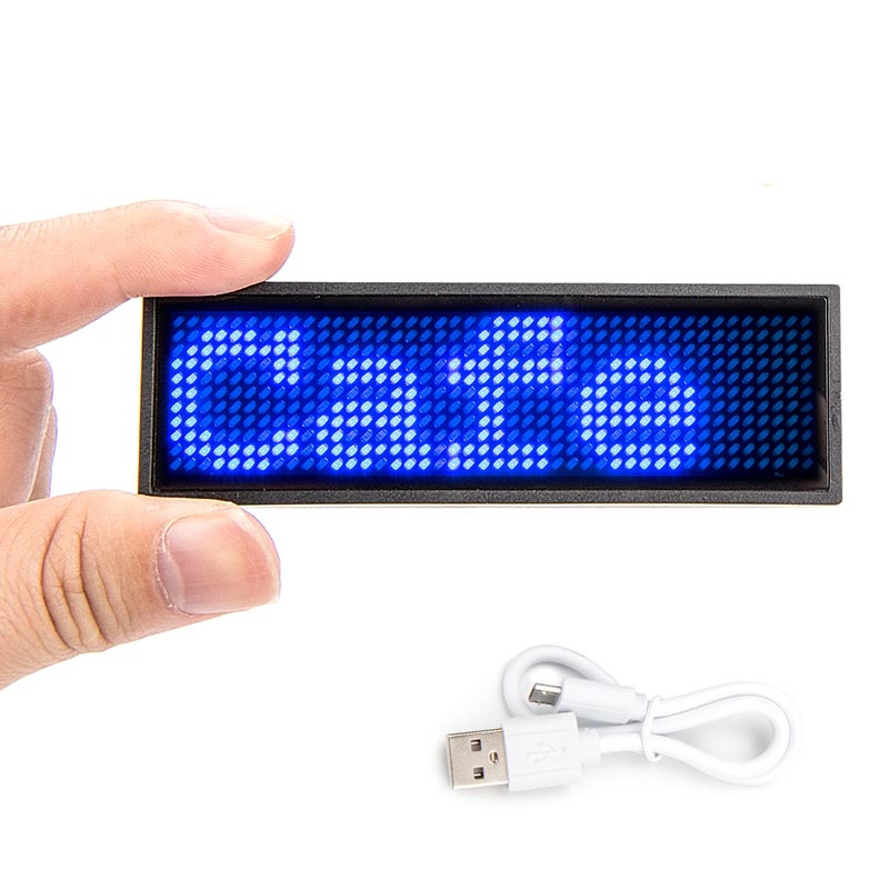 Leadleds Bluetooth Led Badge Name Tag with Multicolor Selection