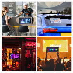 bluetooth programmable led car sign