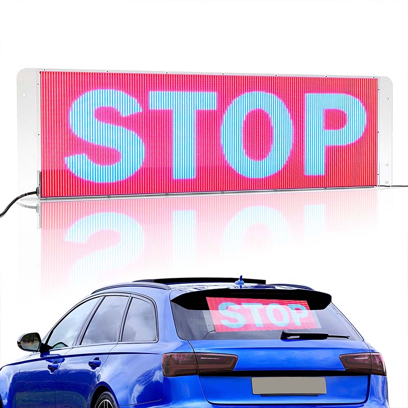LED-Anzeige auf Auto Heckscheibe Handy App Steuerung Vollfarbe LED