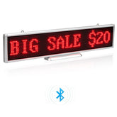 LED sign with 'BIG SALE $20'