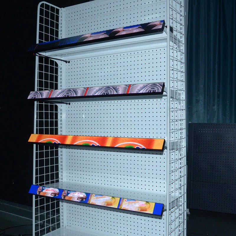 Leadleds Full Color Shelves Price Tag COB Advertising Led Screen, 60 x 6cm