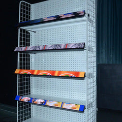 Leadleds Full Color Shelves Price Tag COB Advertising Led Screen, 60 x 6cm