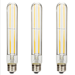 UNTCENT 6W Edison Bulb Vintage 7.2” Long Tubular Night Light Bulb Dimmable 3000K Neat Warm White