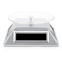 Leadleds Rotating Display Stand Jewelry Turntable by Solar Energy and Battery Operated, 2-Pack - Leadleds