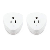Smart Plug Wifi Outlet Compatible With Alexa, Echo, Google Home, Leadleds Mini Smart Socket with Timer Function, No Hub Required, 10A (2 pack) - Leadleds