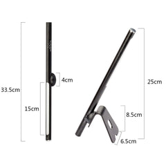 Leadleds LED Desk Lamp Eye-caring Table Lamp, Lamp with USB Charging Port, Office Lamp, Touch Control, Dimmable Modes, Black, 6W - Leadleds