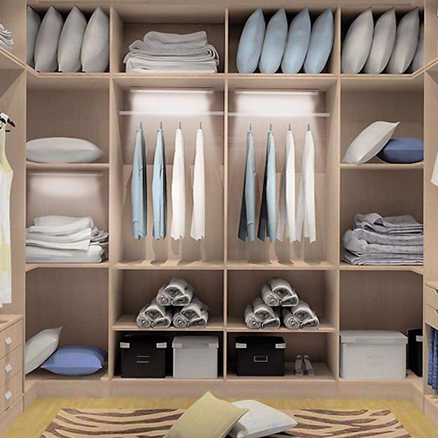 Leadleds USB Rechargeable Battery LED Magnetic Motion Sensor Night Light - Leadleds