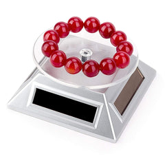 Leadleds Rotating Display Stand Jewelry Turntable by Solar Energy and Battery Operated, 2-Pack - Leadleds