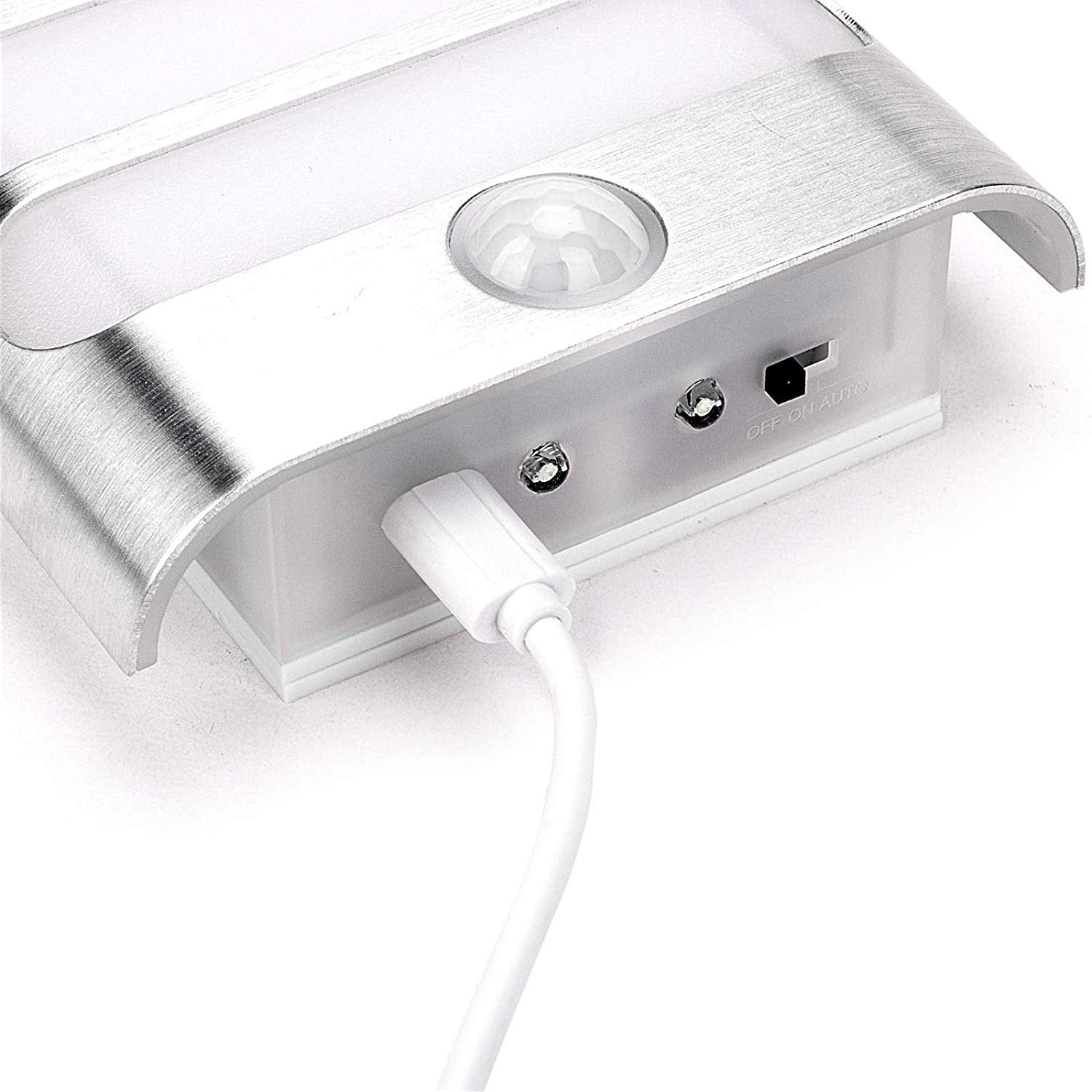 Leadleds Motion Sensor Light USB Rechargeable or 3pcs AA Battery Powered Wall Sconce Spot Lights Hallway Night Light, 2 Pack - Leadleds