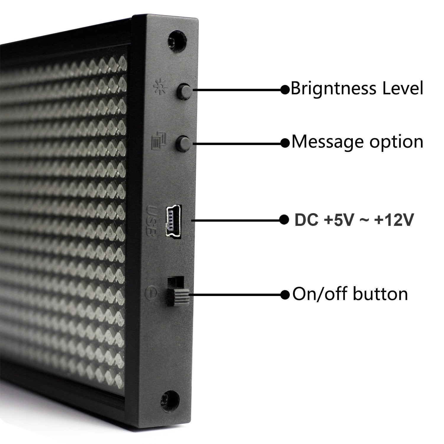 Leadleds 34cm WiFi Car Sign LED Message Board LED Sign Programmable Scrolling for Car Business Decoration - Leadleds