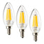 Leadleds 6w Chandeliers LED Bulb Dimmable 60W Equivalent E12 Candelabra Bulb 2700k, UL Listed - Leadleds
