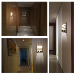 Leadleds Motion Sensor Light USB Rechargeable or 3pcs AA Battery Powered Wall Sconce Spot Lights Hallway Night Light, 2 Pack - Leadleds