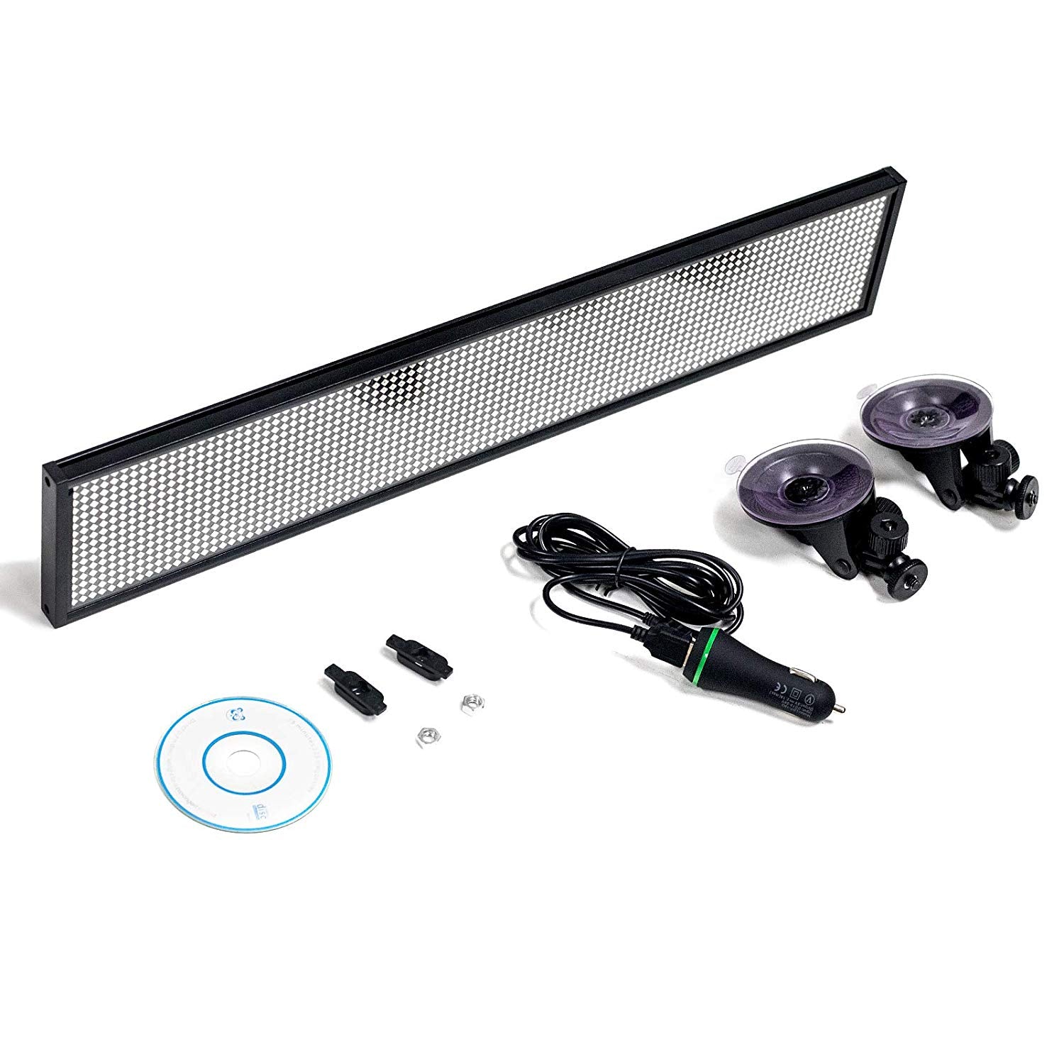 Leadleds 34cm WiFi Car Sign LED Message Board LED Sign Programmable Scrolling for Car Business Decoration - Leadleds