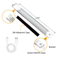 Leadleds USB Rechargeable Battery LED Magnetic Motion Sensor Night Light - Leadleds