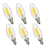 Leadleds Candelabra LED Bulb Dimmable 4W E12 Candle Base LED Chandelier B11 Bulb 2700k, UL Listed - Leadleds