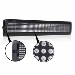 Leadleds 26 x 4 Inches Remote LED Sign Programmable Scrolling Message Board for Business, Store(RGY 3 Colors) - Leadleds