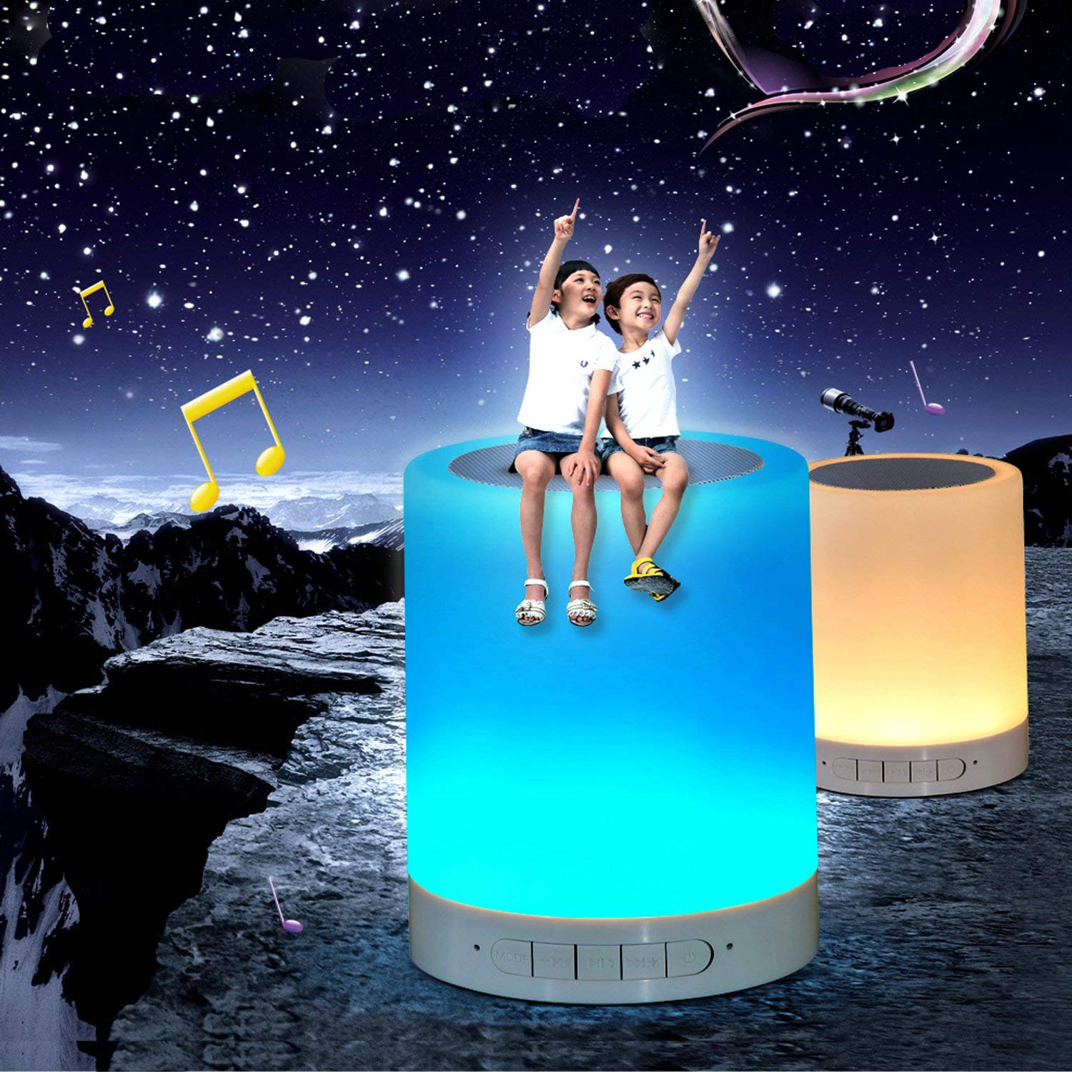 Leadleds RGB Lighting Wireless Bluetooth Speaker Hands-free Call LED Light Lamp With Music Beat, Portable Bluetooth Speaker Lighting - Leadleds