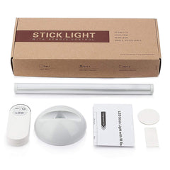 Leadleds 4-LED Battery Operated Night Light,Stick on Anywhere LED Light Strip by Remote Control for Bedroom, Bathroom, Kitchen, Stairs, Hallway - Leadleds