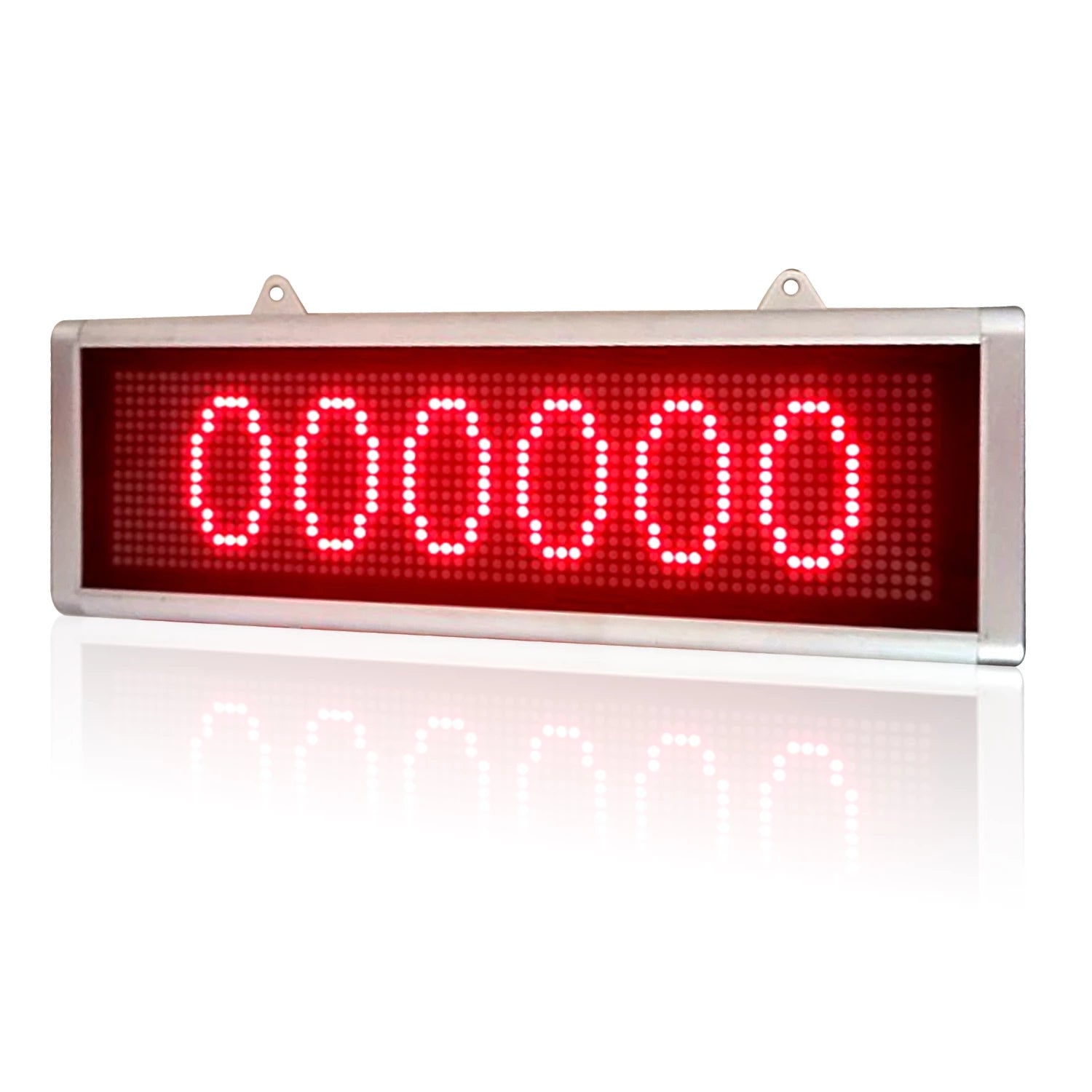 Leadleds Led Digital Number Plate DC12V Monocromatic High Brightness Electronic Signage RS232, 30 x 10cm