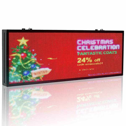 99cm P5 HD Full Color LED Video Sign Board by Phone & U Disk Fast Program, Support Android & iOS - Leadleds