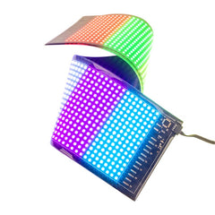 Leadleds Led Sign Display Foldable Flexible Soft Led Panel Bluetooth App Programmable L18.7" x W4.65"