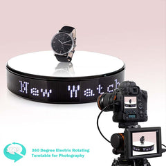 LED Screen Display Smart Electric Rotating Stand APP Intelligent Remote Control Turntable for Live Video Studio Shooting Props