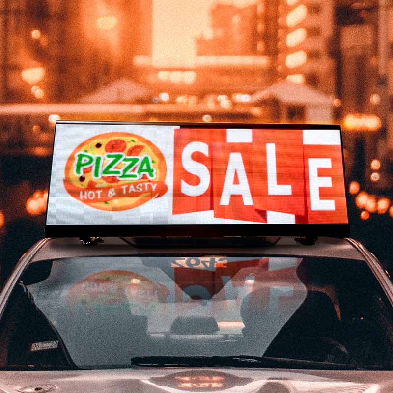 Roof Mounted LED Sign