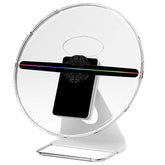Leadleds 12 in Desktop 3D Hologram Fan Display Projector Battery Built-in, Safety Cover Including