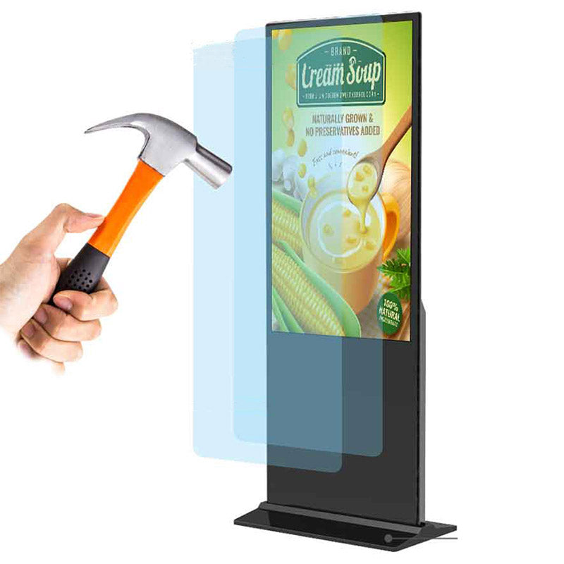 43in Digital Signage Media Advertising Player Programmable Floor Standing Android LCD Video Screen Indoor