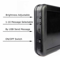 Battery Powered Led Signs Scrolling Advertising Led Panel Display Board Multi-purpose - Leadleds